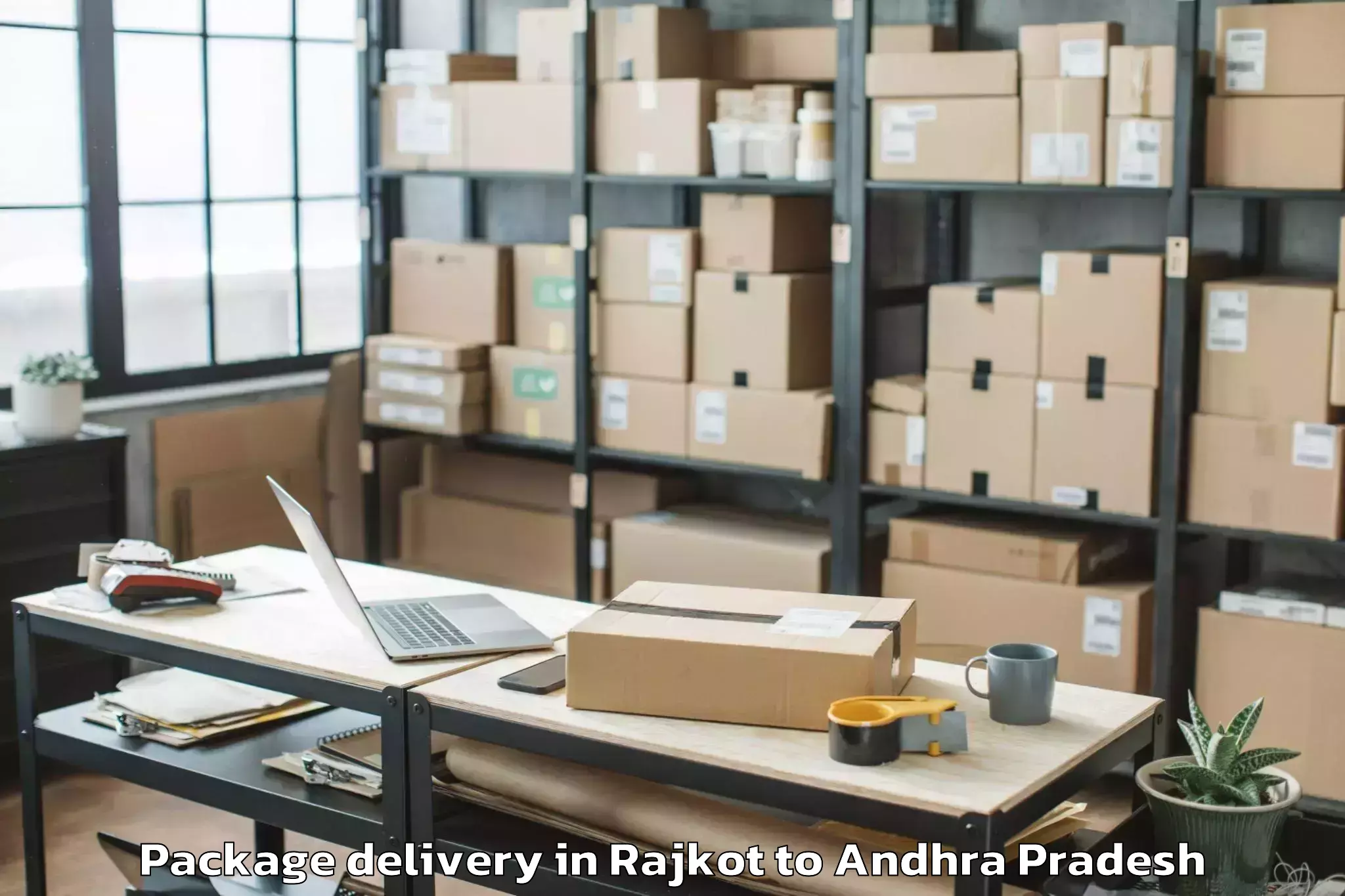 Top Rajkot to Ichchapuram Package Delivery Available